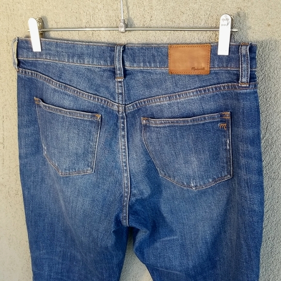 Madewell Slim Boy Jean Brinville Wash Rip & Repair 27 - Picture 11 of 15